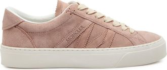 Moncler Monaco 2 Panelled Suede Sneakers - Pink Light - 40 (IT40 / UK7)