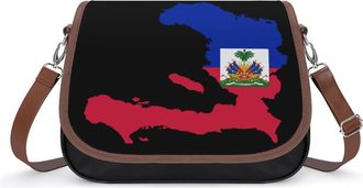 Generic Flag Map of Haiti1 Small Womens Crossbody Bags Shoulder Handbag with Adjustable Strap for Travel