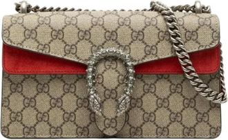 Gucci Pre-owned Dionysus Schoudertas - Dames - Vintage Schoudertas - Beige - ONE Size - Su&egrave;de - Vintage