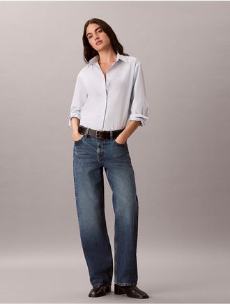Calvin Klein Jeans Calvin Klein Womens 90s Straight Jeans - Blue - 24W x 31L