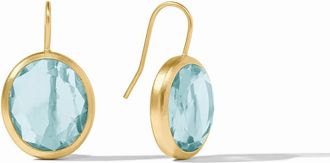 Julie Vos Womens Laguna Stone Earring In Aquamarine