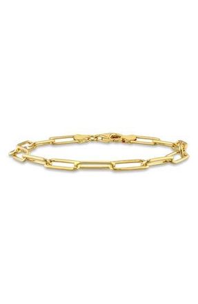 Delmar Polished Paper Clip Chain Bracelet in Yellow at Nordstrom Rack
