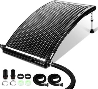 Vingo Swanew Riscaldatore Solare Per Piscina - Riscaldatore Solare Per Piscina A Collettore Solare - 110x65 Cm - Connessione &Oslash;32-40mm - Riscaldatore Solare 