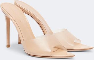 Gianvito Rossi Elle 105 TPU and patent leather mules