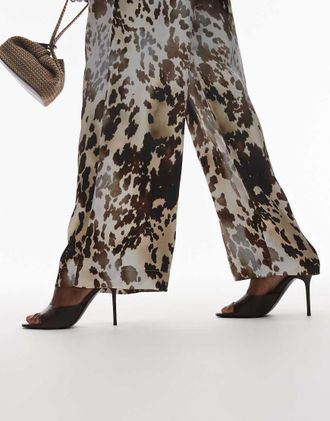 Mango x Kaia Gerber - Sabot con tacco a spillo marroni-Marrone