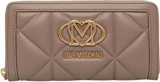 Love Moschino Lange portemonnee - Dames - Accessoires - Bruin - Maat: ONE Size Leer