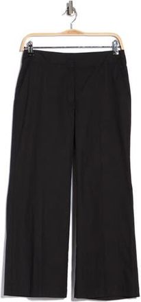 Theory Terena Stretch Cotton Pants in Black at Nordstrom Rack, Size 14