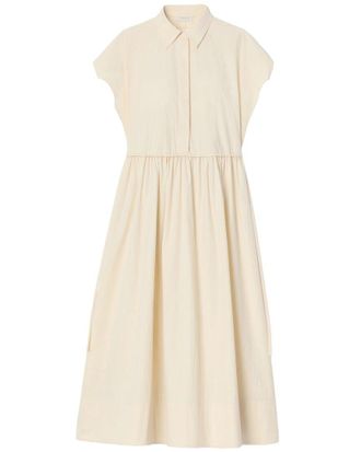 Lafayette 148 New York Plus Gathered Waist Shirtdress