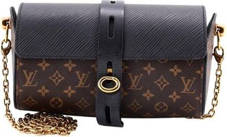 Louis Vuitton Black Monogram Canvas & Epi Leather Glasses Case (Authentic Pre-Loved)