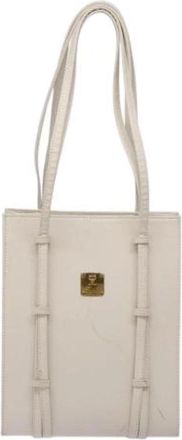 MCM Tweedehands leren handtassen - Dames - Vintage Shopper - Wit - ONE Size - Leer - Vintage