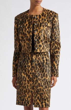 Toccin Aivana Faux Fur Button Jacket in Multi at Nordstrom, Size 10