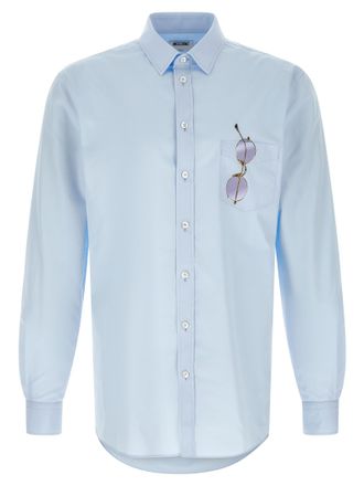 Moschino Mens Trompe-Loeil Print Shirt
