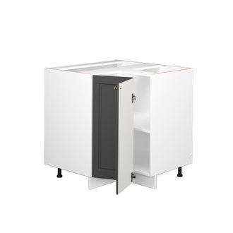 Vicco Armario De Esquina Fame-line, Antracita-oro, 80.5 Cm, Et Antracita