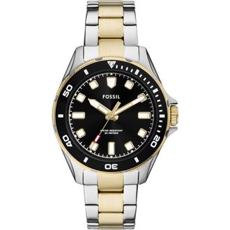 Fossil Dalton Three-Hand Two-Tone Bracelet Watch, 42mm in Two Tone at Nordstrom Rack