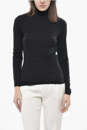 Aspesi Long-Sleeve Top With High Neck size M