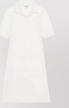 Courr&egrave;ges short-sleeve polo knee-length dress