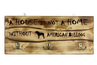 OEM Bulldog Americano - Percha Con Perro, Expositor De Medallas, Decoraci&oacute;n Del Hogar De Art-dog