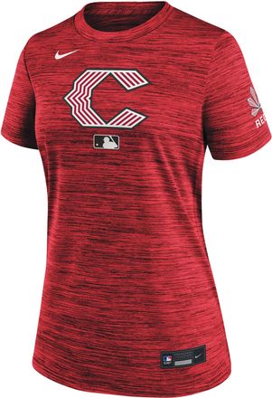 Nike Cincinnati Reds Authentic Collection City Connect Velocity Nike Womens Dri-FIT MLB T-Shirt in Red | 03EY62QRED-YCQ