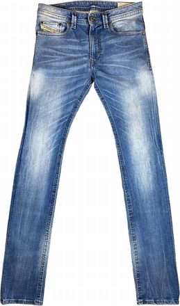 Diesel Mens Thavar Slim Skinny Stretch Jeans In Blue