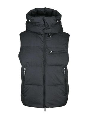 Emporio Armani Polyamide Gilet with Zip - Black