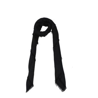 Balmain Herrens Schwarzer Schal aus Viskose