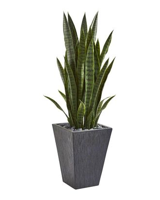 Nearly Natural 45In Sansevieria Artificial Plant In Planter