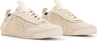 AllSaints Kenny Woven Runner Sneaker in Chalk White at Nordstrom, Size 8.5Us