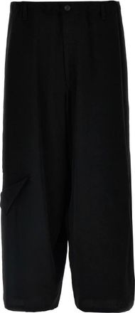 Yohji Yamamoto Ta Tuxedo Cut-Out Detail Trousers