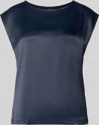 s.Oliver Black Label Relaxed Fit Blusenshirt aus Viskose-Mix in Marine, Gr&ouml;&szlig;e 36