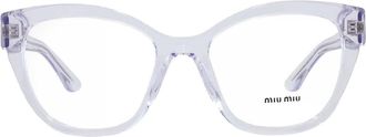 Miu Miu Demo Cat Eye Ladies Eyeglasses MU 05XV 15Z1O1 54