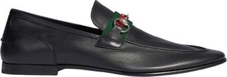 Gucci Black Leather Loafers