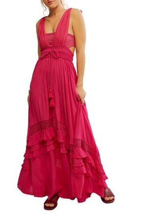 Free People Endless Summer by Free People Santa Maria Maxi Dress in Love Potion at Nordstrom Rack, Size Large