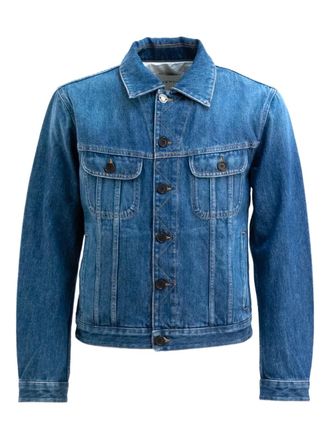 Givenchy buttoned denim jacket - men - Polyester/Wool/Viscose - M - Blue