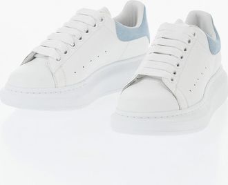 Alexander McQueen Leather Low-Top Sneakers LARRY with Contrast Detail Alexander McQueen
