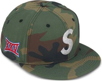 SUPREME x New Era pet verfraaid met Swarovski kristallen - Groen