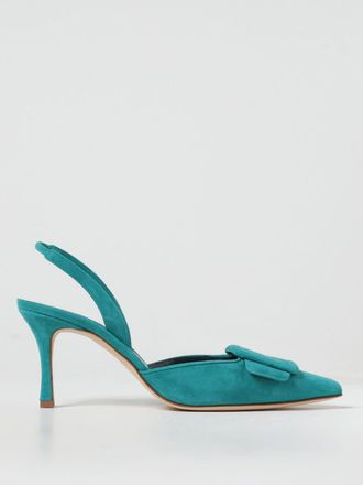 Manolo Blahnik High Heel Shoes MANOLO BLAHNIK Woman color Turquoise