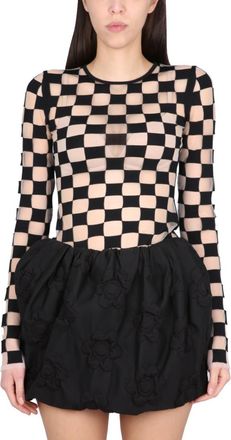 Max Mara Black Crew Neck Top