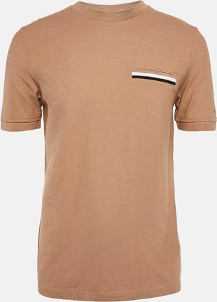 HUGO BOSS Boss By Hugo Boss Brown Cotton Crew Neck T-Shirt