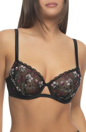 Felina Allure Underwire Bra in Midnight Rouge at Nordstrom, Size 40G
