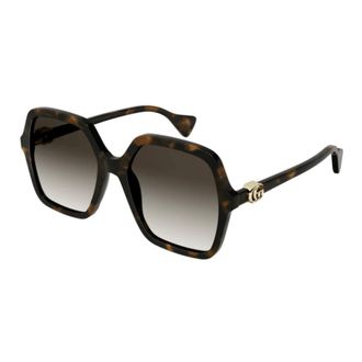 Gucci Oversized Square Sunglasses - unisex - Gucci - Sunglasses - Brown - 56 MM - Accessories
