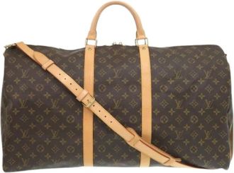 Louis Vuitton Pre-owned Keepall Bandouli&egrave;re 60 - Heren - Vintage Weekendtas - Bruin - ONE Size - Vintage