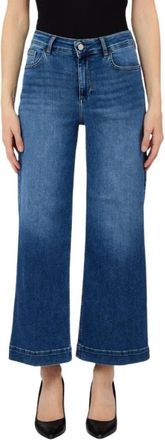 Liu Jo Wide Jeans - Dames - Loose Fit Jeans - Blauw - W25 - Denim - Jeans