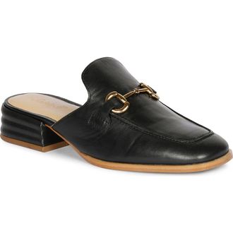 SaintG Savannah Moc Toe Loafer Mule in Black at Nordstrom Rack, Size 11