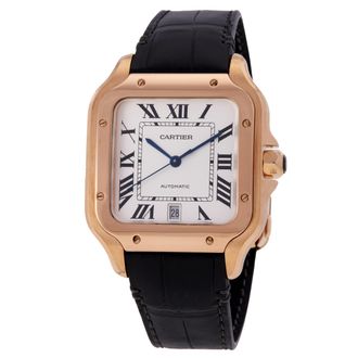 Cartier Pre-owned Cartier Santos Automatic Silver Dial Mens Watch WGSA0019