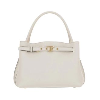 Tod's TIM Top Handle Leren Tas - Dames - Handtassen - Wit - ONE Size - Leer - Tassen