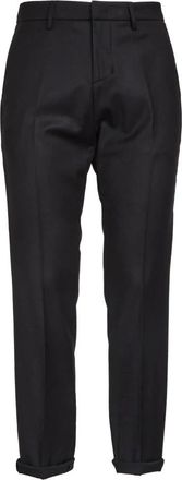 Dondup Heren, Broeken, Zwart, Maat: W34 Leer