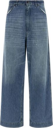 Maison Margiela Wide-leg Jeans - Dames - Loose Fit Jeans - Blauw - XS - Katoen - Jeans