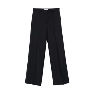 Jil Sander Broeken, Dames, Blauw, S, Rechte broek