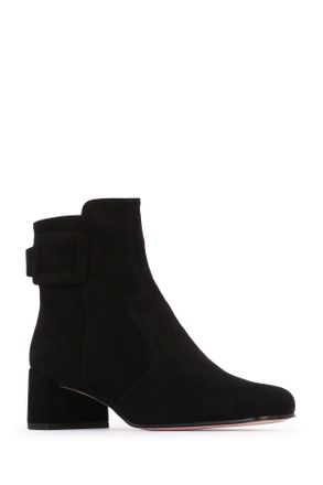 Roger Vivier Womens Tres Vivier Polly Bootie 45 Nero Leather - Sole: Rubber Stivali / Boot