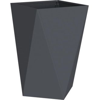 vidaXL Jardinera Antracita 50 X 50 X 75 Cm Acero Vidaxl